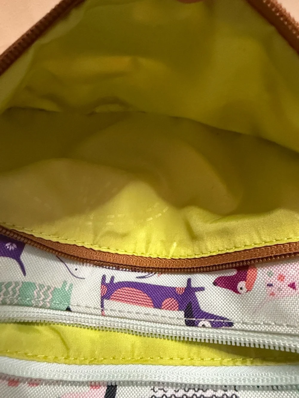 Lily Bloom Mint Crossbody Bag with Multicolor Dachshund Print - Picture 8 of 10